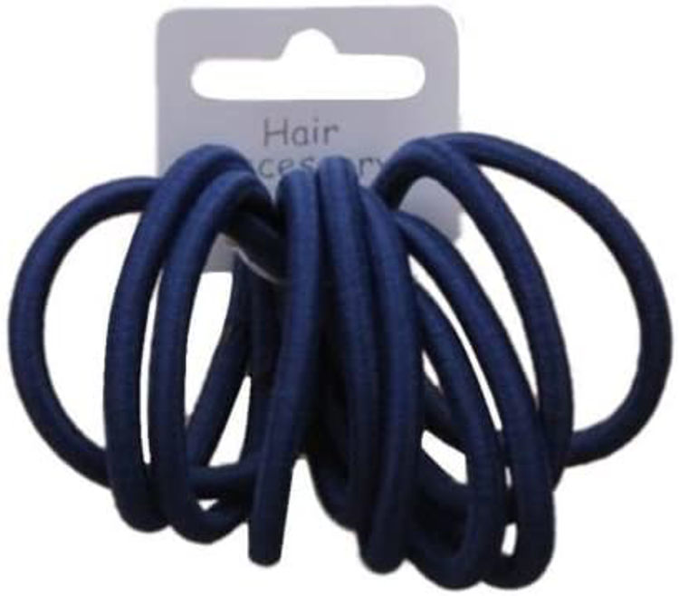 Picture of 5693-Elastics - Navy - Card Of 10 - 5mm Thick